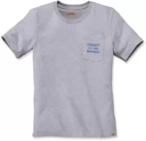 Carhartt Workwear Graphic Pocket T-Shirt, grey, Size L, grey, Size L
