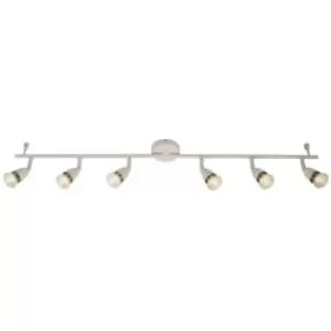 Endon - Adjustable 6 Light Spotlight Gloss White, GU10
