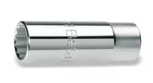 Beta Tools 910AS/L 3/8" Sq Dr Bi-Hex AF Long/Deep Socket 1/2" 009100354