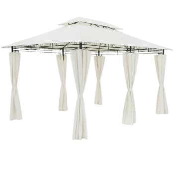 Casaria - Gazebo Pavilion Garden Topas 3x4m Cream