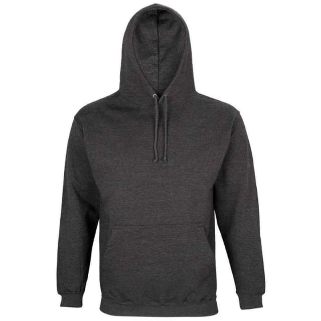 SOL'S Mens Condor Marl Hoodie in Charcoal Size: XS Charcoal Male XS