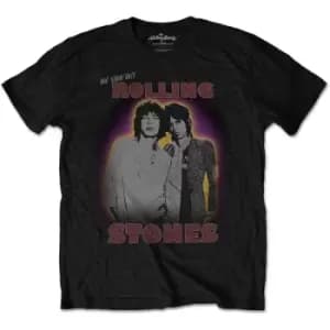 The Rolling Stones - Mick & Keith Unisex X-Large T-Shirt - Black