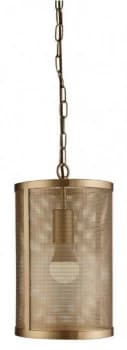 1 Light Round Pendant Mesh Matt Gold, E27