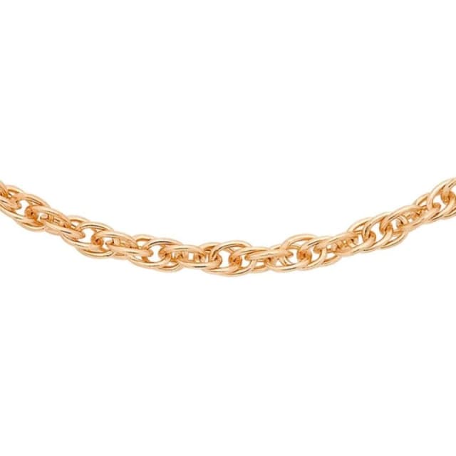 Be You 9ct Rose Gold Prince of Wales Chain Rose Gold female 18inch