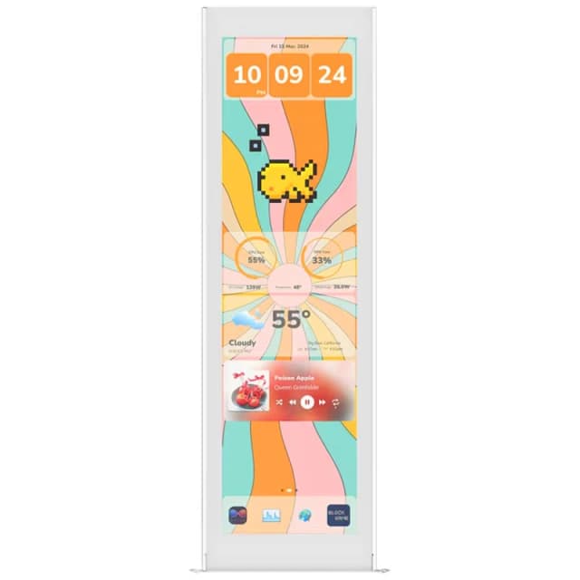 HYTE Y70 touch infinite Display - 14.9" IPS panel, 682 x 2560 (2.5K) resolution, 60Hz, 10-point multi-touch - White - ACC-HYTE-LK-Y7TTI-WW