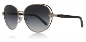 Bvlgari BV6087B Sunglasses Black/Pink Gold 20238G 57mm