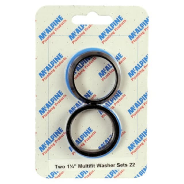 McAlpine CARD-22 Two 1.25" Multifit Washer Sets - PWM1 x 2 + RWM1 x 2 Black
