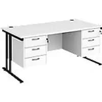 Dams International Desk MC16P33KWH 1,600 x 800 x 725 x 800 - 990 mm