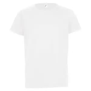 SOLS Childrens/Kids Sporty Unisex Short Sleeve T-Shirt (10yrs) (White)