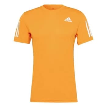 adidas Own the Run Tee Mens - Orange Rush / Reflective Silve