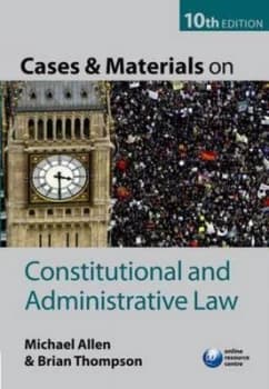 Cases and Materials on Constitutional and Administrative Law by Michael Allen Paperback