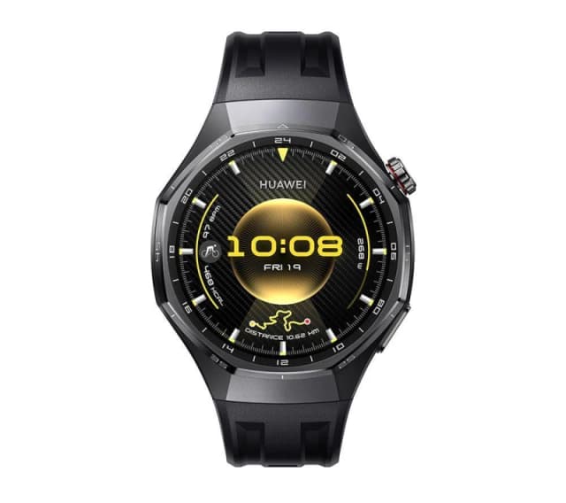 Huawei Watch GT 6 Pro - Titanium with Black Fluoroelastomer Strap, 46 mm, Silver/Grey,Black 6942103168185