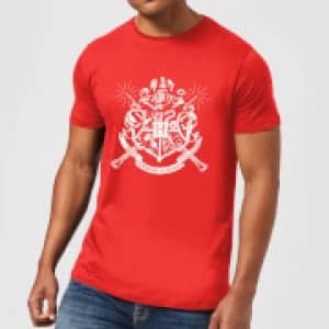 Harry Potter Hogwarts House Crest Mens T-Shirt - Red - L