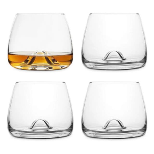 Final Touch Durashield Lead-free Crystal Whisky Glasses 300ml Set of 4 Clear unisex