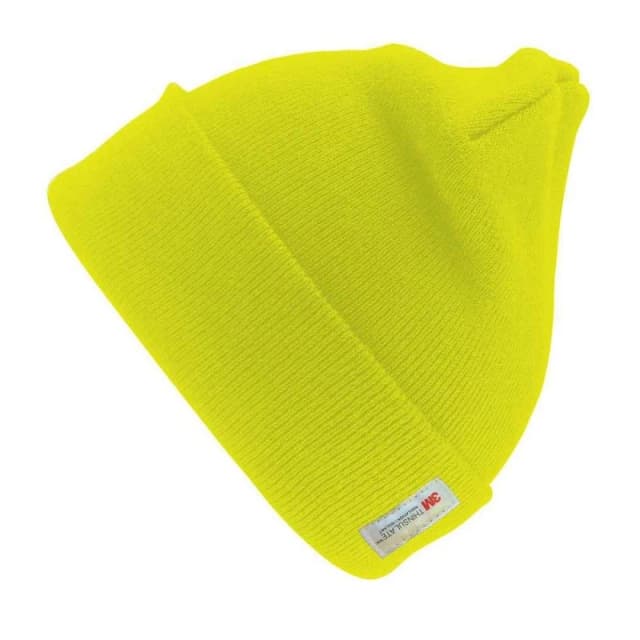 Result Result Men Woolly Thinsulate Ski Hat in Yellow Yellow One Size Male 5063470304592