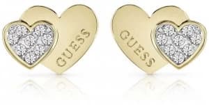 Guess Me And You Gold Heart Stud Earrings UBE84119A Jewellery