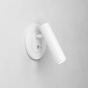 LED 1 Light Indoor Recessed Wall Light Matt White