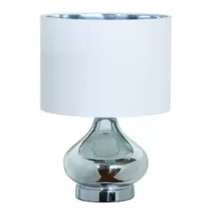Chrome High Shine Metallic Table Lamp
