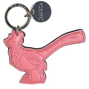 Jack Wills Abington Mr Wills PU Keyring - Pink