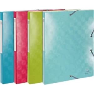 1928 Elasticated Box File 25mm A4 Assorted, Pack of 8