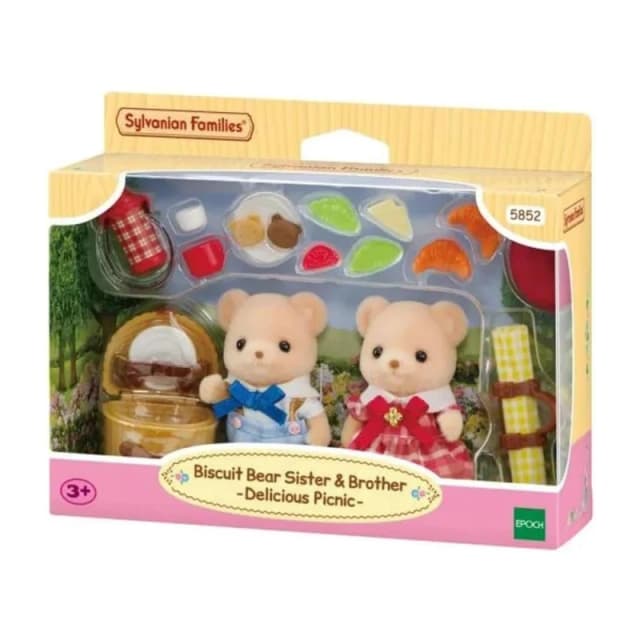 Sylvanian Families Sylvanian Biscuit Bear Sister & Brother Delicious Picnic Multicolor Unisex