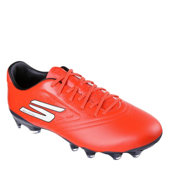 Skechers Razor Adults Academy Firm Ground Football Boots Red/Black male 7 (41)