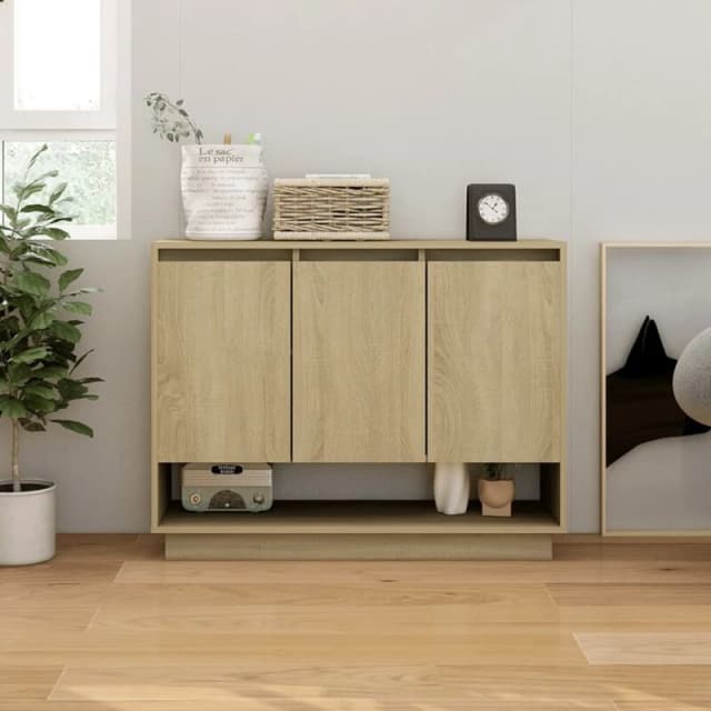 VIDAXL Sideboard Sonoma Oak 97x31x75cm Engineered Wood Vidaxl 8720286834619