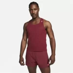 Nike Dri-FIT ADV AeroSwift Mens Racing Singlet - Red