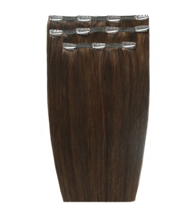 Beauty Works Deluxe Clip-In Extensions 20" 100% Remy Hair - 140 grams, 4/6 Chocolate, Women