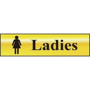 ASEC Ladies 200mm x 50mm Self Adhesive Sign