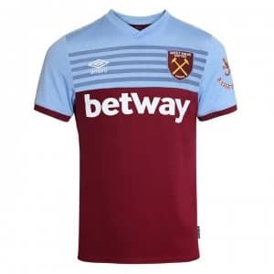 Umbro West Ham United Home Shirt 2019 2020 - Claret/Blue