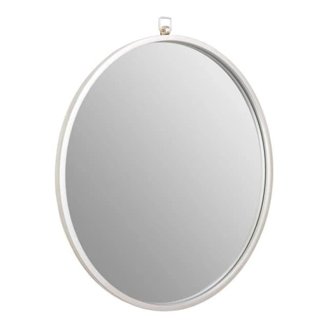 Fifty Five South Jacen Silver Metal Frame Round Wall Mirror Silver unisex One Size