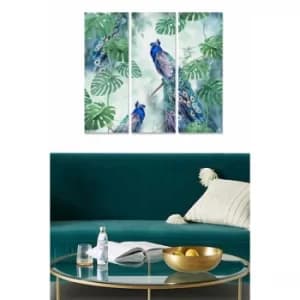 MDF622298558 Multicolor Decorative MDF Painting (3 Pieces)