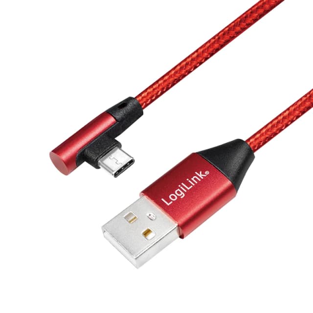 LogiLink CU0146 USB cable USB 2.0 1m USB A USB C Red