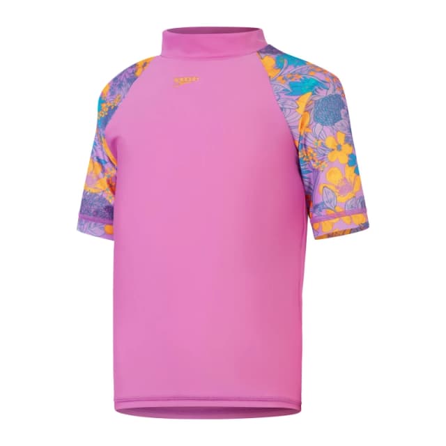 Speedo Short Sleeve Rash Vest Juniors - Purple Purple S