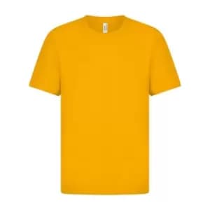 Casual Classic Mens Ringspun Tee (M) (Yellow)
