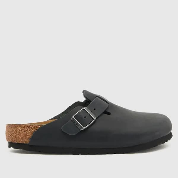 BIRKENSTOCK boston clog sandals in Black UK 4 (EU 37)