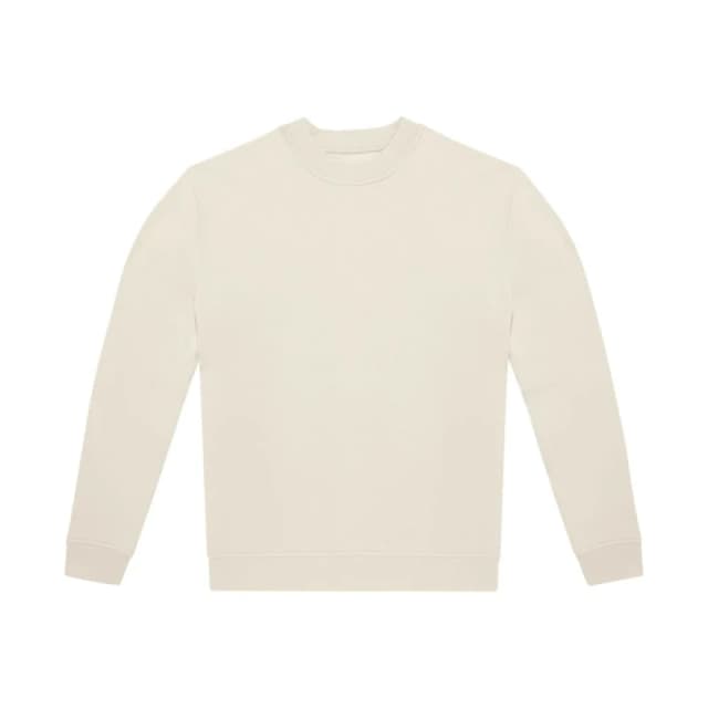 B&C Mens ID.332 Crew Neck Sweatshirt in Off-White Size: XS Off-White Male XS