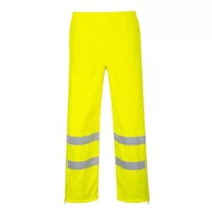 Oxford Weave 300D Class 1 Breathable Hi Vis Breathable Trousers Yellow 3XL