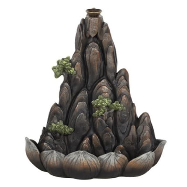 Something Different Something Different Mountain Backflow Incense Burner in Bronze Bronze One Size Unisex 5059699452282
