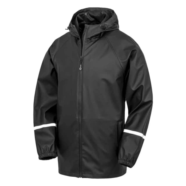 Result Result Men Prism PU Waterproof Jacket in Black Size: X-Small Black XS Male 5063703725873