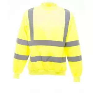 Yoko Unisex Hi-Vis Heavyweight Sweatshirt (3XL) (Hi-Vis Yellow)