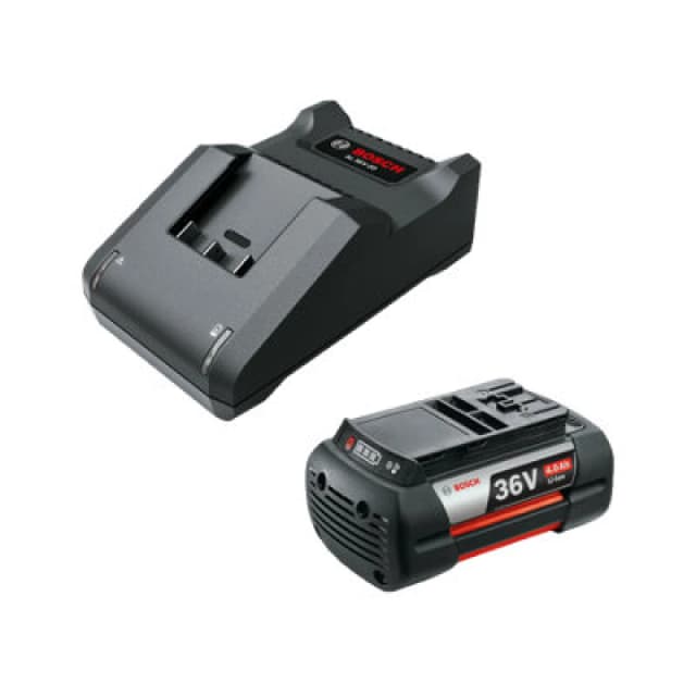 Bosch Genuine Blue and GREEN 36v Cordless Li-ion Battery 4ah and Charger Battery Amp Hours: 4ah