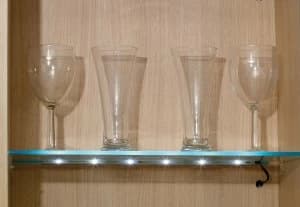 Wickes LED Glass Shelf Natural Clip Light - 0.8W