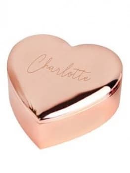 Personalised Rose Gold Trinket Box