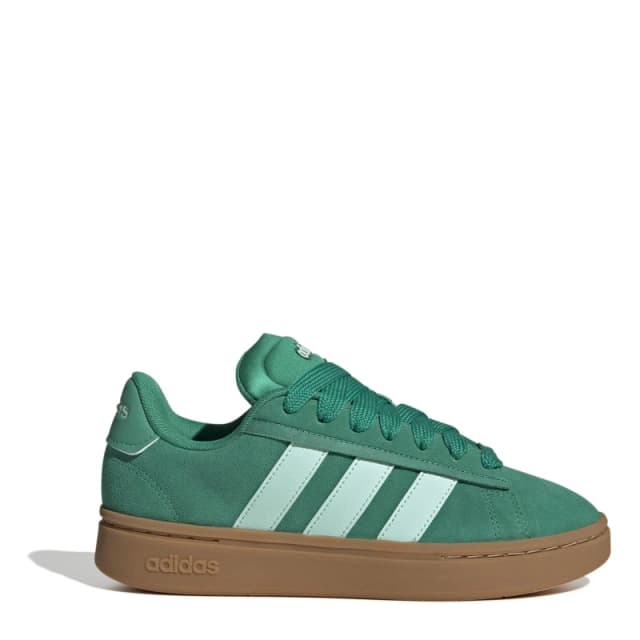 adidas Grand Court Alpha 00s Low-Top Trainers Womens Green/Mint/Gum female 4 (36.7)