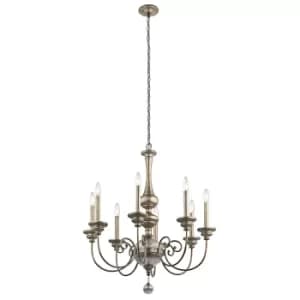 Rosalie 8 Light Chandelier Gold Finish, E14