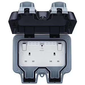 BG Outdoor Double Switched Socket with WiFi Extender