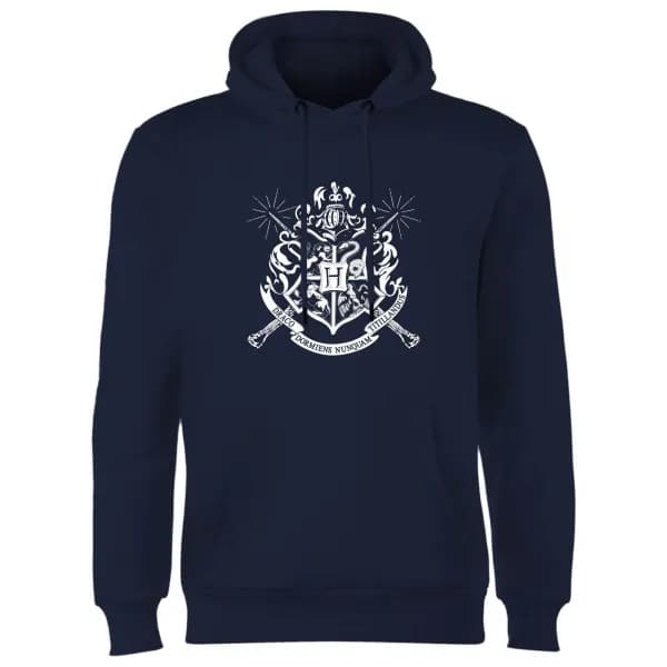 Harry Potter Hogwarts House Crest Hoodie - Navy - L