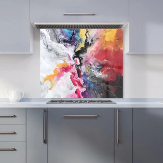 Warren Reed - Designer Zebra Texture Pattern Tea Towel in Grey Grey Unisex